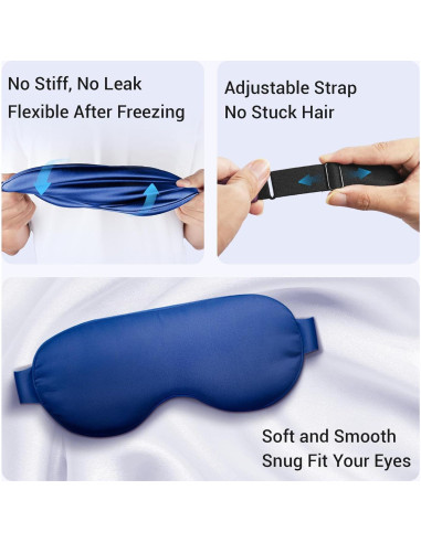 2PCS Máscara Fría para Ojos FACEMOON - Alivio de Ojeras y Migrañas