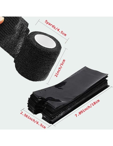 SOTICA 200 Fundas para Plumas de Tatuaje + 6 Cintas de Agarre SOTICA 200 Fundas para Plumas de Tatuaje + 6 Cintas de Agarre