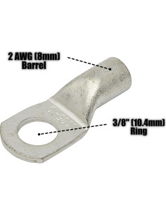 Conectores de Terminal de Batería Marina Simple Electric 2 AWG 2