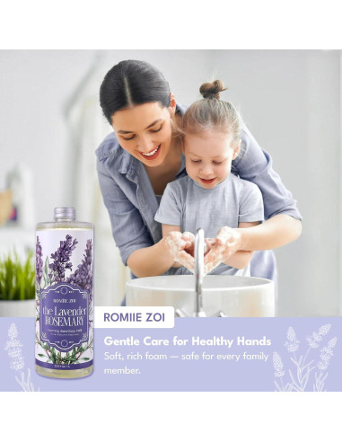 Juego de Recarga Jabón Espumoso ROMIIE ZOI 3x1L Romero Lavanda