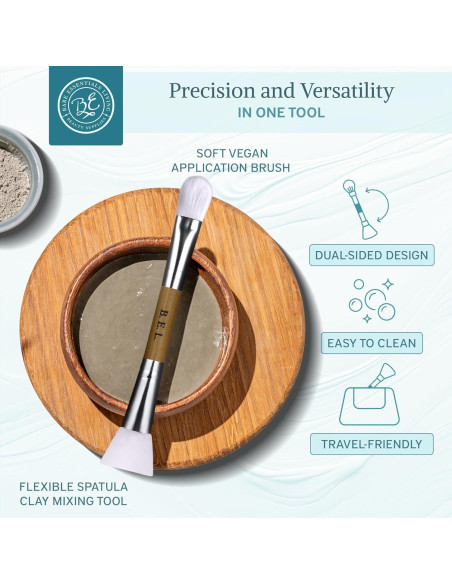 Brocha Facial de Silicona Doble - Esenciales Básicos 1 Paquete