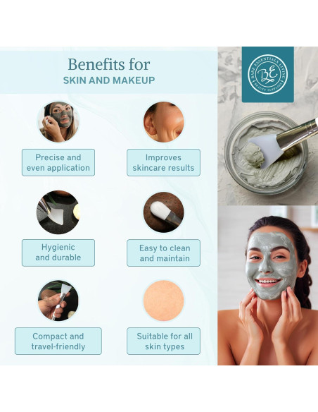 Brocha Facial de Silicona Doble - Esenciales Básicos 1 Paquete