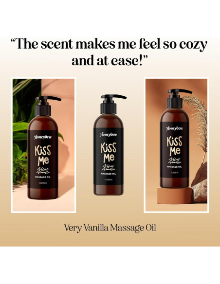 Aceite de Masaje Vainilla Honeydew 236.6 ml Hidratante Vegano