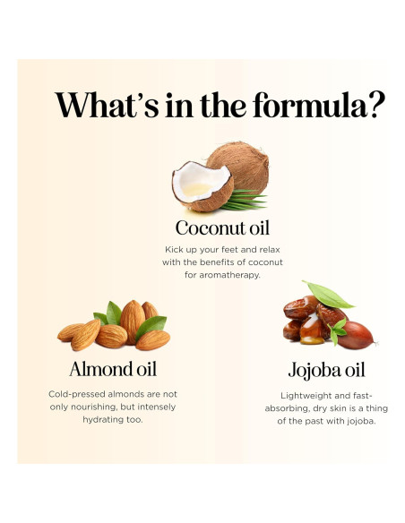 Aceite de Masaje Vainilla Honeydew 236.6 ml Hidratante Vegano