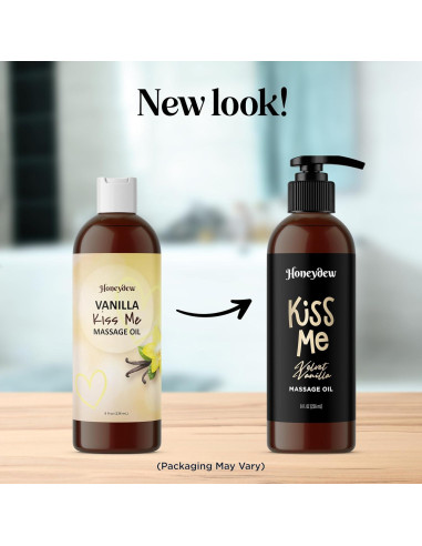 Aceite de Masaje Vainilla Honeydew 236.6 ml Hidratante Vegano