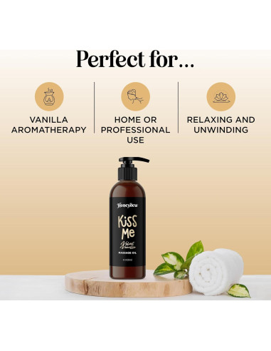 Aceite de Masaje Vainilla Honeydew 236.6 ml Hidratante Vegano