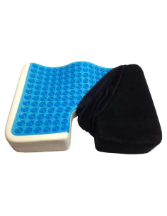 Cojín Ortopédico Kieba Coccyx Espuma de Memoria Gel Frío Negro