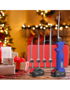 Cuchillo Eléctrico Inalámbrico LURSKY FishX 12V con 4 Cuchillas 2