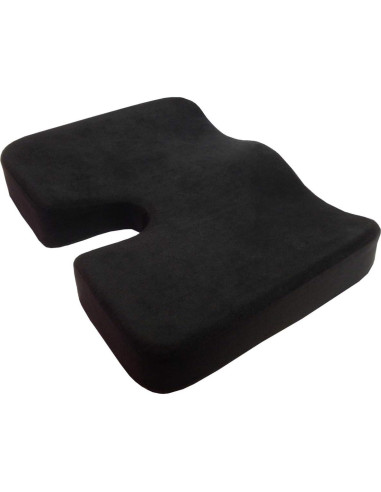 Cojín Ortopédico Kieba Coccyx Espuma de Memoria Gel Frío Negro