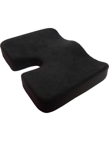 Cojín Ortopédico Kieba Coccyx Espuma de Memoria Gel Frío Negro