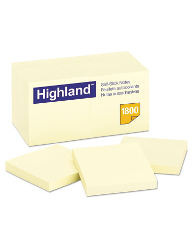 Notas Adhesivas 3M Amarillo 7.6x7.6 cm 18 Paquete