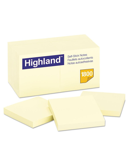Notas Adhesivas 3M Amarillo 7.6x7.6 cm 18 Paquete
