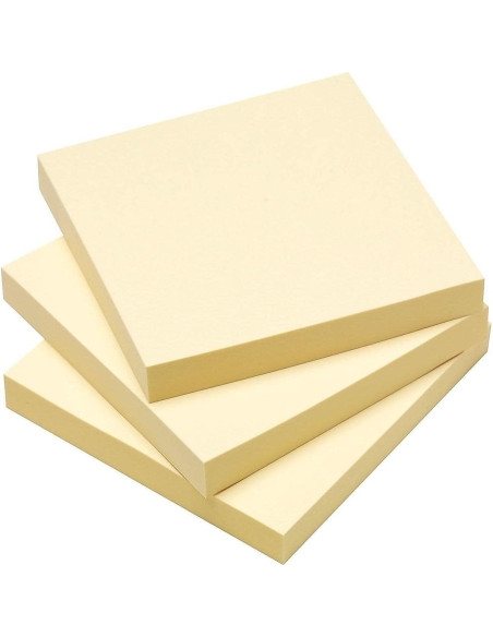 Notas Adhesivas 3M Amarillo 7.6x7.6 cm 18 Paquete