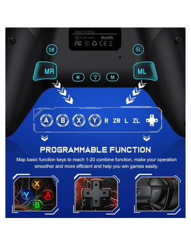 Controlador Pro Inalámbrico SVETAECHO para Nintendo Switch