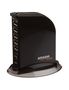 Hub USB 2.0 Amazon Basics de 7 Puertos con Adaptador 5V/4A