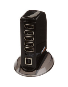Hub USB 2.0 Amazon Basics de 7 Puertos con Adaptador 5V/4A 2