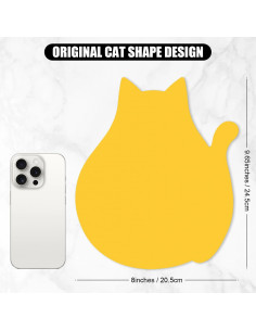 Alfombrilla de Ratón Hsxnam Gato Amarillo 24.5x20.3cm Antideslizante 2