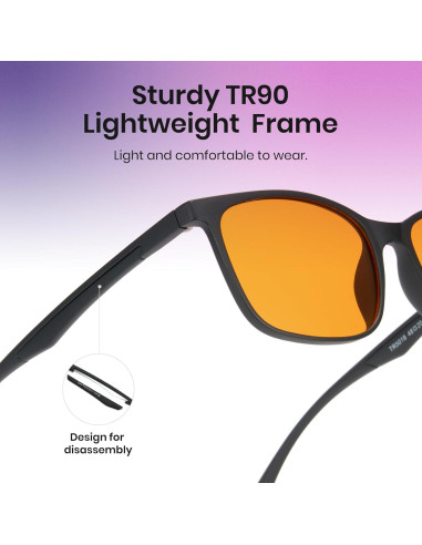 Gafas de Luz Azul TR90 Cyxus para Hombres y Mujeres