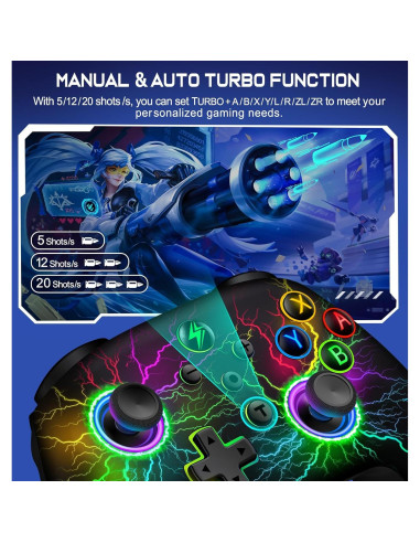 Controlador Pro Inalámbrico SVETAECHO para Nintendo Switch