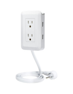 Extensor de Enchufe Ontel Presto Plug 1.22m 2CA 2USB 2