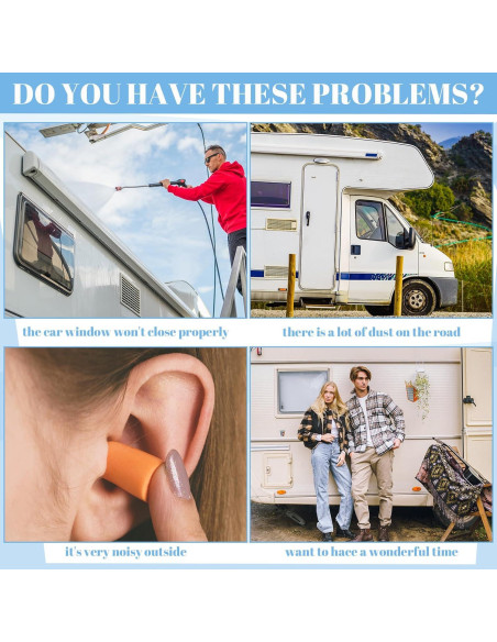 Tira de Sello de Goma Kingdder 5.7 m para Ventanas de RV