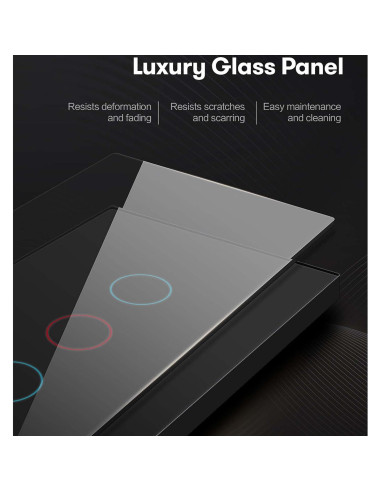 Interruptor de Luz Táctil Inteligente Lslinagmei 1 Gang WiFi