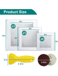 Kit de Reparación de Paneles de Yeso WYIRONG 10 Piezas 2