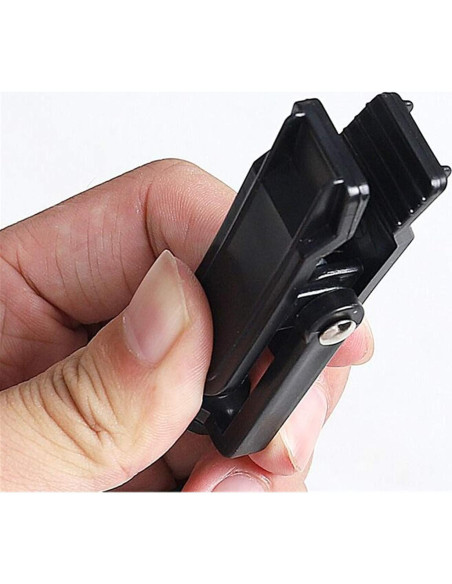 10 Ganchos Colgantes Giratorios Wenplus 10.9 cm Plástico Negro