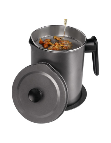 Contenedor de Grasa de Tocino GameXcel 1.7L con Filtro y Tapa