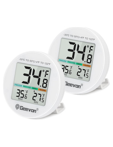 Termómetro Digital Geevon para Refrigerador 2 Unidades IP65