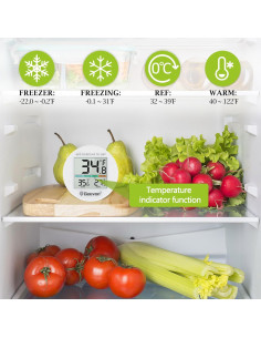 Termómetro Digital Geevon para Refrigerador 2 Unidades IP65 2