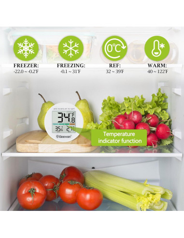 Termómetro Digital Geevon para Refrigerador 2 Unidades IP65