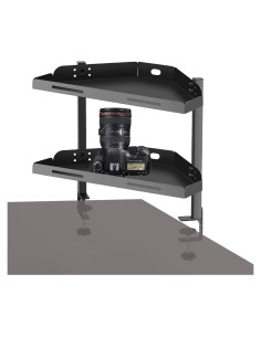 Estante de esquina para escritorio Yuxh Y60A1 2 niveles 40.64x22.86cm