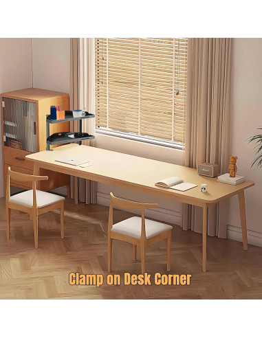 Estante de esquina para escritorio Yuxh Y60A1 2 niveles 40.64x22.86cm