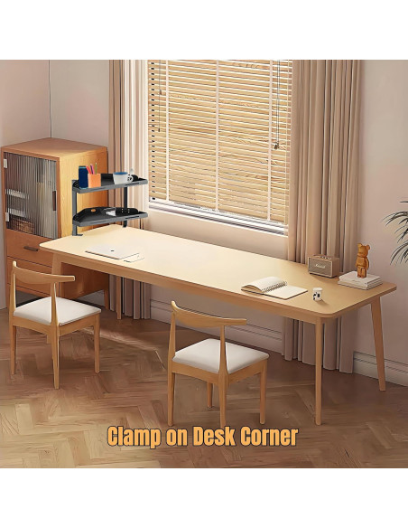 Estante de esquina para escritorio Yuxh Y60A1 2 niveles 40.64x22.86cm