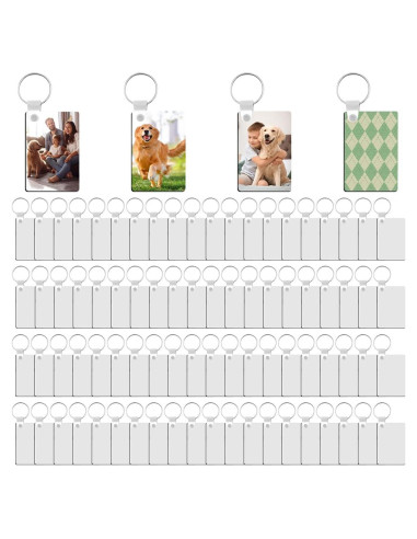 Plantillas de Llavero Sublimación Allruyee 150 Piezas MDF