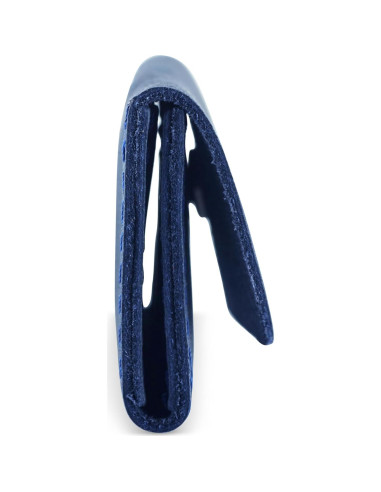 Estuche Porta Tarjetas SD de Cuero MAKYN Azul - Organizador 6 Tarjetas