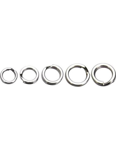 200 Anillas de División Acero Inoxidable JJZS 5-9mm para Joyería y Pesca