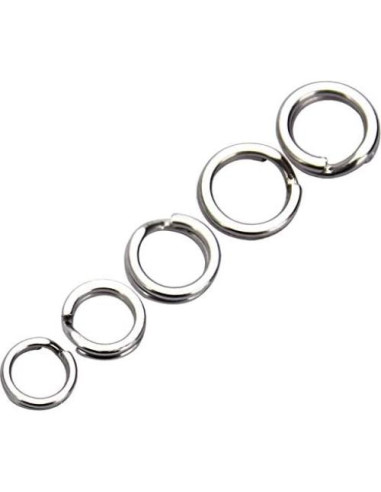 200 Anillas de División Acero Inoxidable JJZS 5-9mm para Joyería y Pesca