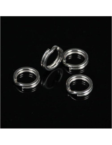 200 Anillas de División Acero Inoxidable JJZS 5-9mm para Joyería y Pesca