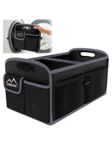 Organizador de Maletero M KARMATER 50L Impermeable Negro Organizador de Maletero M KARMATER 50L Impermeable Negro