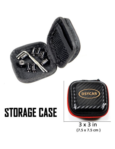 Tapas de Válvula de Neumático Dsycar Antirrobo 8 Piezas