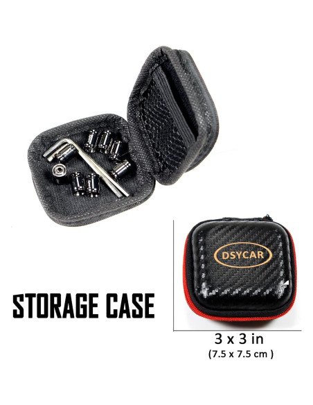 Tapas de Válvula de Neumático Dsycar Antirrobo 8 Piezas