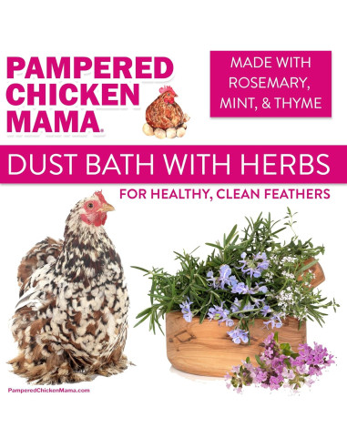 Baño de Polvo Pampered Chicken Mama 4.54 kg con Hierbas Orgánicas