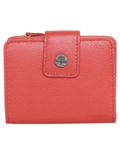 Cartera de Cuero RFID Timberland para Mujeres, Roja