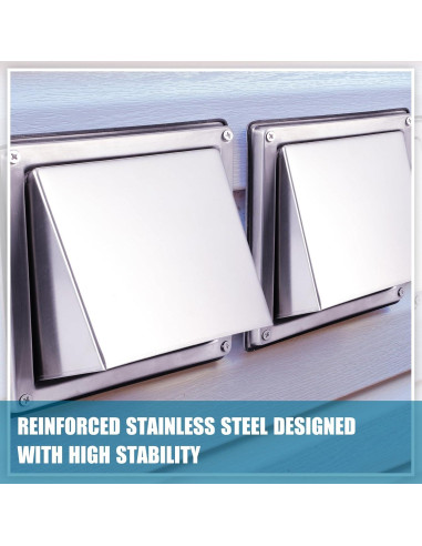 Cubierta de Ventilación para Secadora Gisafai 10.16 cm Acero Inoxidable