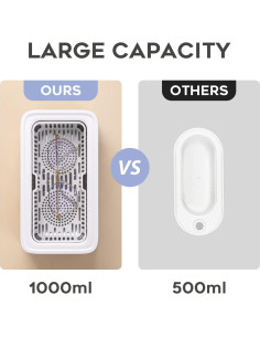 Limpiador Ultrasónico de Joyería Adiding 1000mL Azul 5 Modos 2