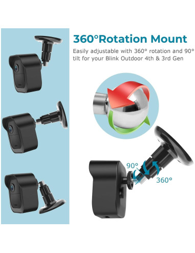Soporte de Pared para Cámara Exterior Blink - 5 Paquete Negro