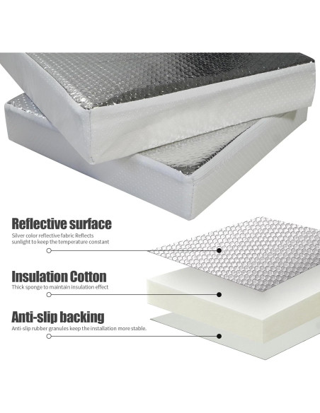 Aislante Universal Runfider 14x14x3 cm para Ventilación RV