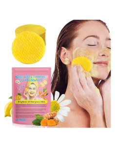 Discos Exfoliantes Faciales de Cúrcuma Newseel - 40 PCS